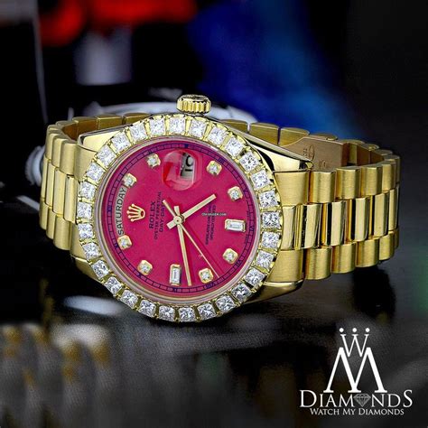 red rolex face|red face Rolex for sale.